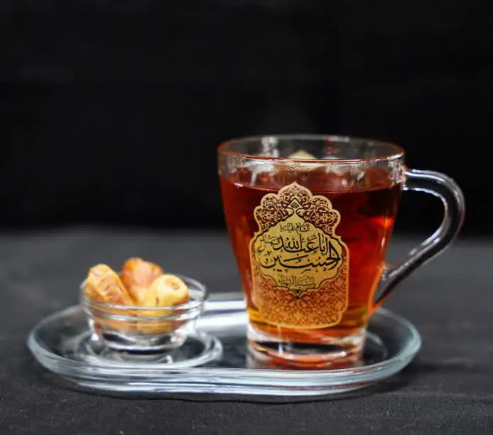 لیوان و سینی متبرک ب نام اهل بیت